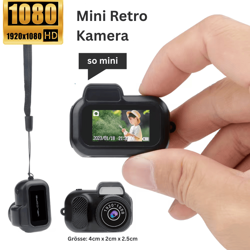 Mini Retro Kamera - einzigartige Bilder & Videos mit Charakter